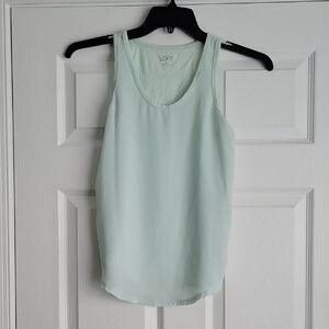 LOFT Green Sleeveless Tank Top